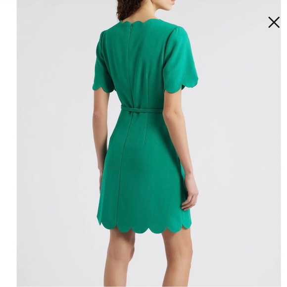 Eliza J Green Scalloped Sheath Dress size 6 NWT* - Picture 6 of 12